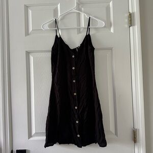 Black button down Mini dress